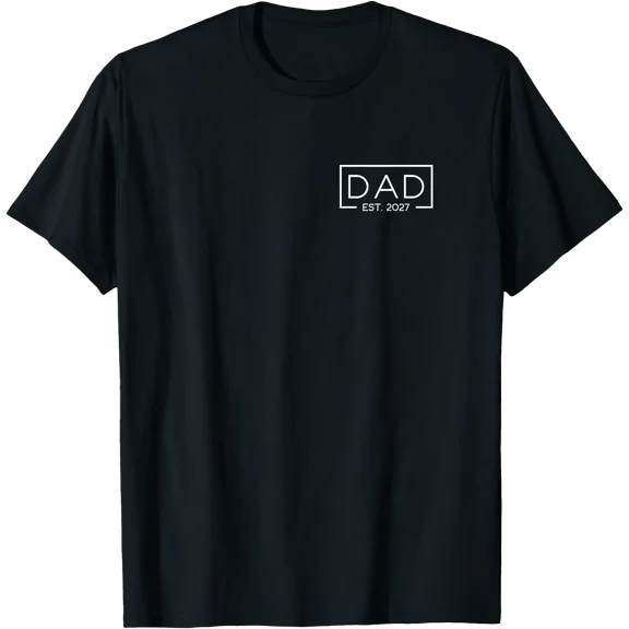 Dad Est. 2027 Logo Father 2027 Loading New Dad 2027 T-Shirt