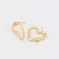 thumbnail image 4 of Finos Aretes Corazón Con Swarovski Oro Lam 14k Estuche, 4 of 7