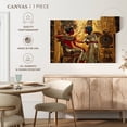 thumbnail image 5 of Elephant Stock Tutankhamen Illustration Wall Art - Horizontal Canvas Wall Art - Living Room Wall Decor - People Canvas - Red And Gold Decor - 12" x 8", 5 of 8