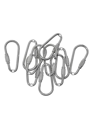 Loyerfyivos Keychains with Carabiner Clips Braided Lanyard Ring Hook Clips  Heavy Duty Carabiner Clips for Backpack Camping Hiking,Necklace Keychain