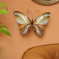 thumbnail image 2 of Eangee Home Design Butterfly Wall Decor Copper And Pearl, Capiz and Metal, Indoor / Outdoor Safe, 18x1x13 Inches, 2 of 5