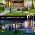 thumbnail image 2 of Dusk to Dawn Outdoor Post Lights Light Hardwired 120V with Pier Mount Base, Anti-Rust Pole Lantern, Modern Light Fixture, 100% Aluminum Waterproof Exterior Lamp for Yard, Garden, Pathway, 2 of 7