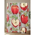 thumbnail image 4 of Apples Shower Curtain, Fruits Modern Art Waterproof Shower Curtain Set with 12 Hooks Lightweight Washable Fabric Shower Curtains for Bathroom 60x72 Inches, 4 of 6