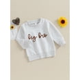 thumbnail image 3 of Cenuakty Baby Boys Sweatshirts Long Sleeve Crew Neck Letter Embroidery Pullovers Toddler Fall Tops, 3 of 9