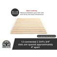 thumbnail image 6 of Hercules Xtreme Heavy-Duty Solid Bed Wood Slats | Durable Bed Slats for Mattress Support | Sturdy Bed Support Slats | Bunkie Board Replacement, Easy Assembly, & No Box Spring Needed | Euro Full, 6 of 10