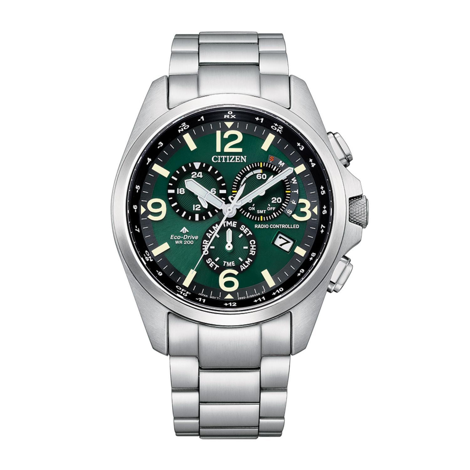 Citizen Men s Eco Drive PCAT Atomic Super Titanium Chronograph Watch CB5908 57E Walmart