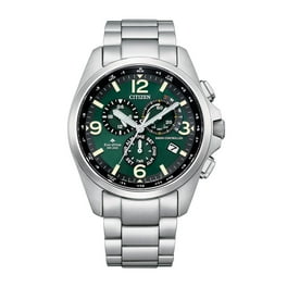 Citizen Men s Eco Drive Chronograph World Time AT Watch AT9016 56H Walmart