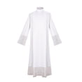thumbnail image 3 of Túnica de sacerdote blanca, disfraces medievales para cosplay, Halloween, Navidad, fiestas de disfraces, disfraces de iglesia católica para hombres, 3 of 5