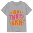 thumbnail image 3 of Tiijoy Toddler Girls Birthday T-Shirt Cute Letter Print Short Sleeve T Shirt, Sizes 3-4T, 3 of 3