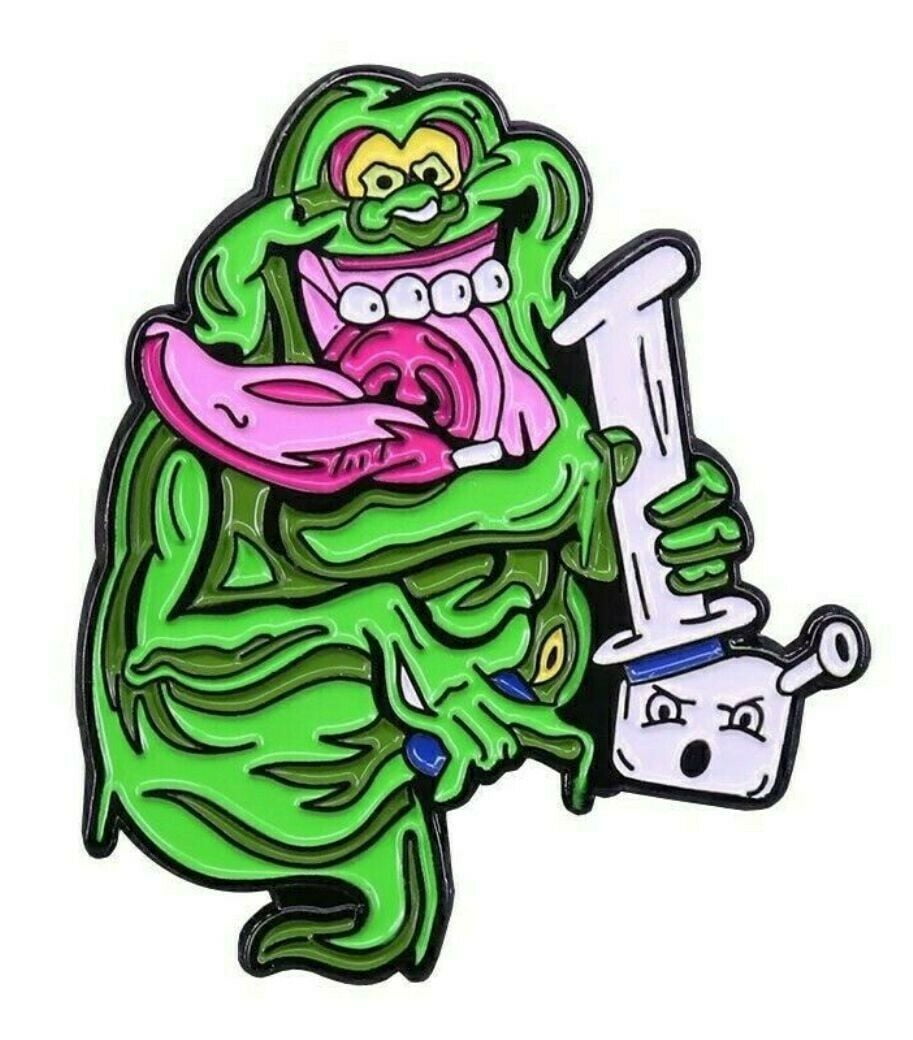 Ghostbusters Slimer Stay Puft 1.5 Inches Tall Enamel Metal Pin ...
