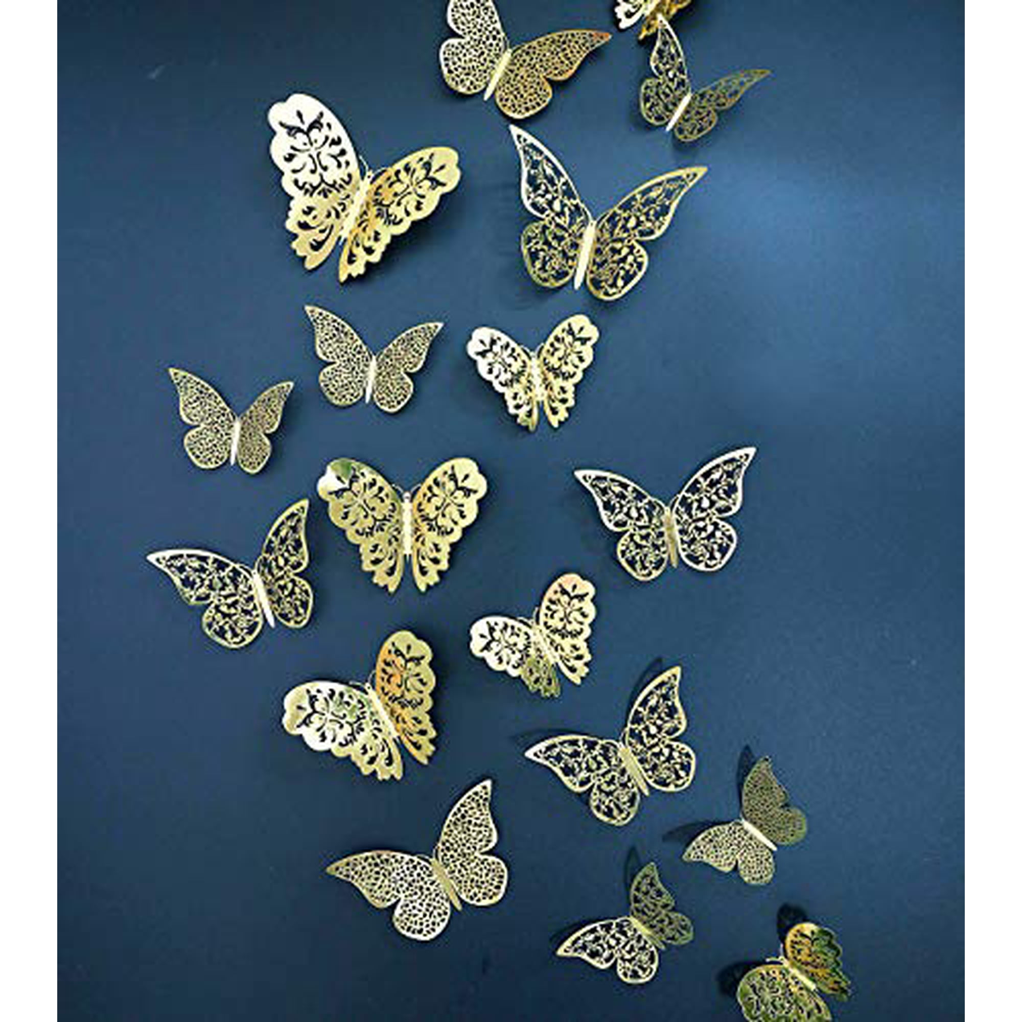 Download Eoorau 36pcs Gold Butterfly Wall Decals 3d Butterflies Stickers Removable Mural Decor For Kids Room Party Decoration Walmart Canada