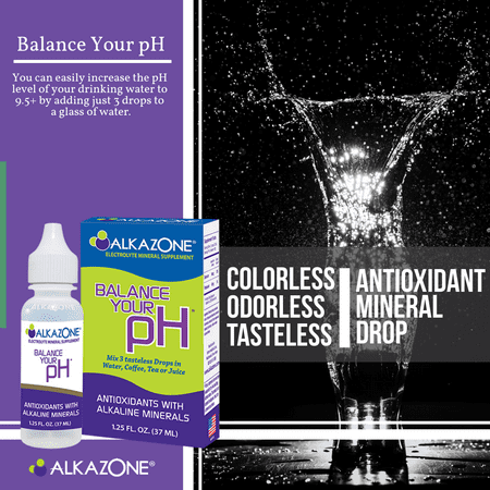 Alkazone Alkaline Booster Drops With Antioxidant - 1.25 Oz