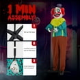 thumbnail image 6 of imerelez 6ft Yellow Eyed Clown Outdoor Halloween Decorations for Lawn, Garden, Party, 6 of 6