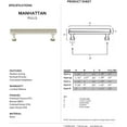 thumbnail image 2 of Alno A310-6-SN Manhattan 6" Cabinet Pull Satin Nickel, 2 of 2