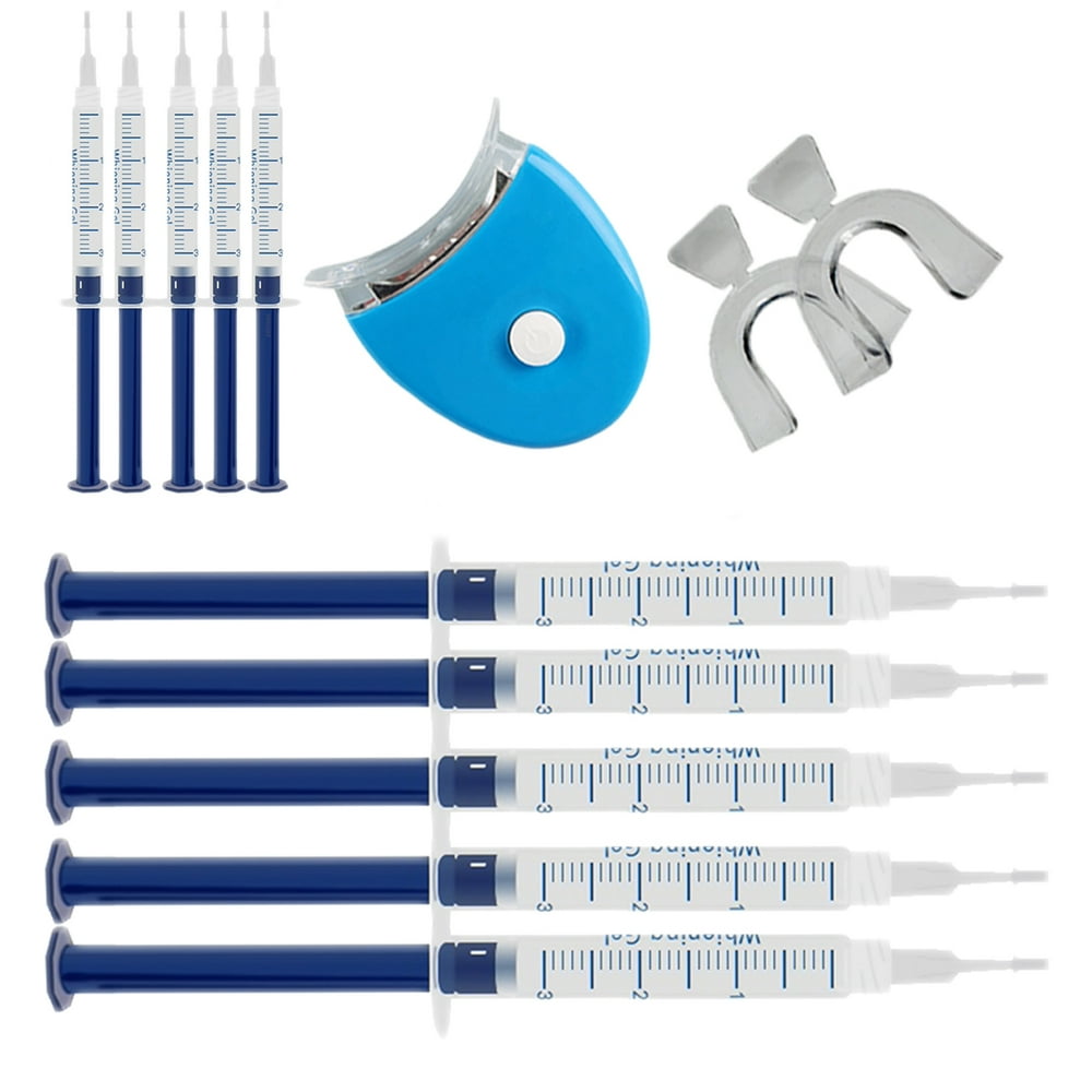 Teeth Whitening Kit Whitening 10 Syringes Gel 2 Trays Bright White