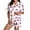 R250-Hot Pink, variant on RMGVDSD Women's Pajama Sets Cute Printed Short Sleeve Sleepwear Casual Button Down Loungewear with Shorts 2 Piece Relaxed Fit Pajamas Set