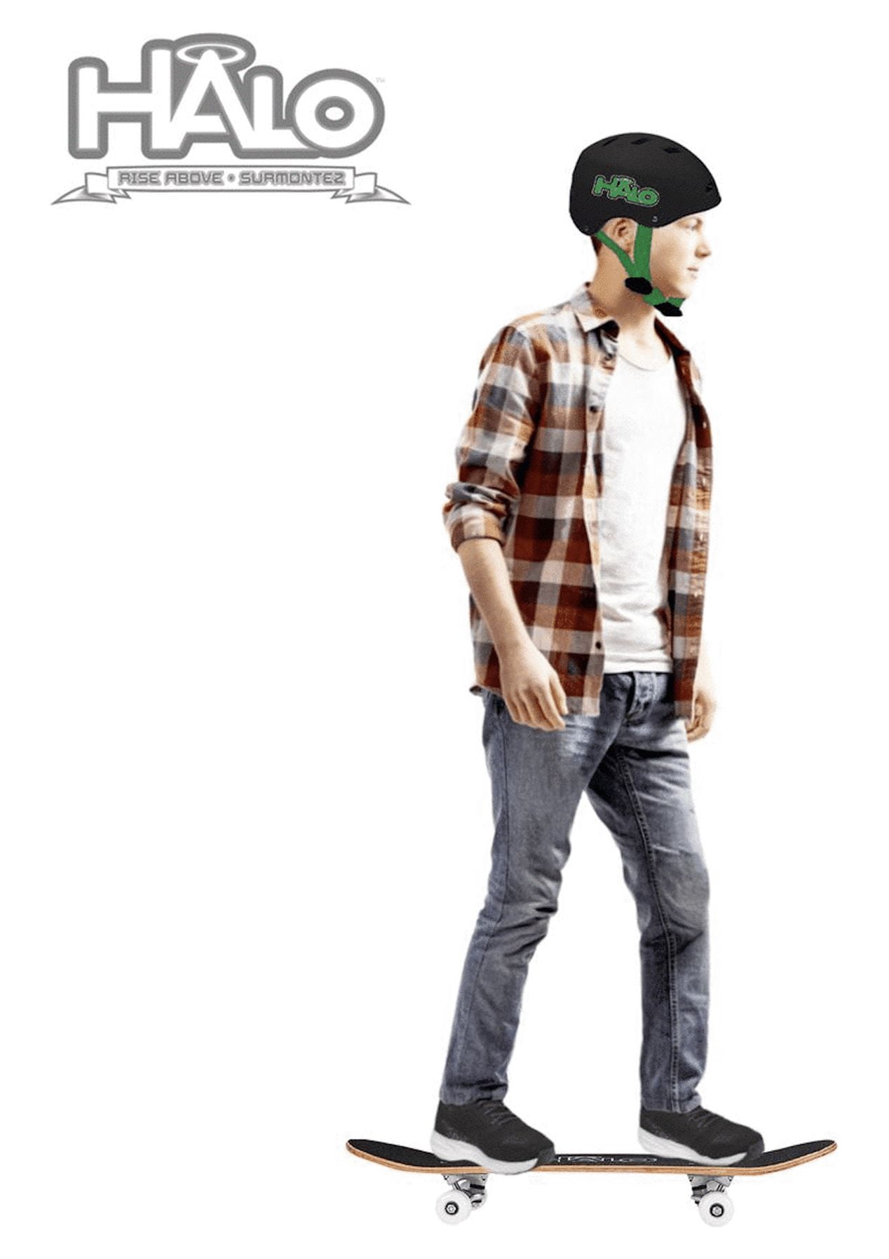 Halo Rise Above Skateboard Combo, Green