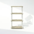 thumbnail image 4 of Furinno Turn-N-Tube 4-Tier Multipurpose Shelf Display Rack, Shelving Unit, Bookcase, Sonoma Oak/White, 4 of 6
