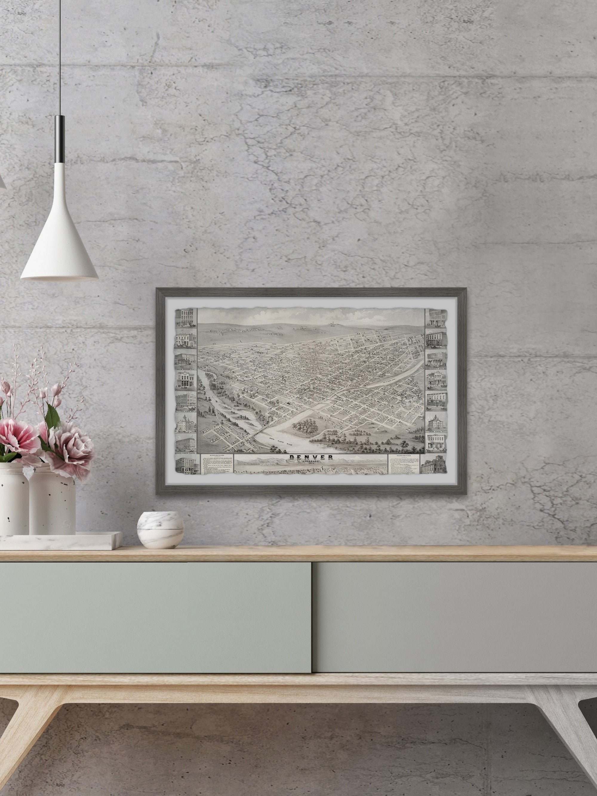 Marmont Hill Must See in Denver Framed Wall Art, 12" x 18"