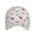 thumbnail image 2 of Naloa Original Classic Low Profile Hat Men Women Baseball Cap Dad Hat Adjustable Unconstructed Cute Dinosaur Print Cap, 2 of 9