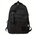 thumbnail image 3 of Large Capacity Waterproof Plaid Backpack, Casual School Bag, Travel Backpack, 3 of 5