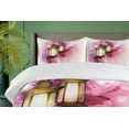 thumbnail image 4 of Ambesonne Watercolor Duvet Cover Set, Antique Old Fanoos Art, 2-Calking, Green Brown and Violet, 4 of 7