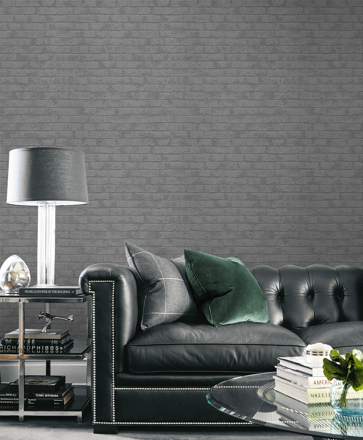 Seabrook Designs Erismann Industrial Brick Paintable Wallpaper - 20.9 in. W x 33 ft. L