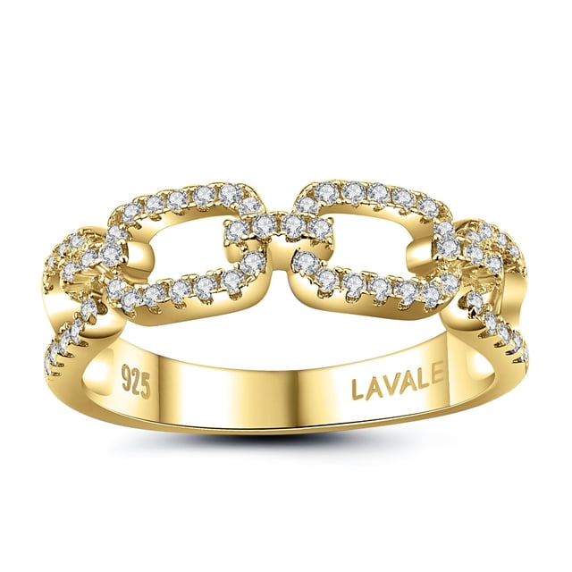 Anillo LAVALE Moissanite de plata de ley color D VVS1 talla 5-10