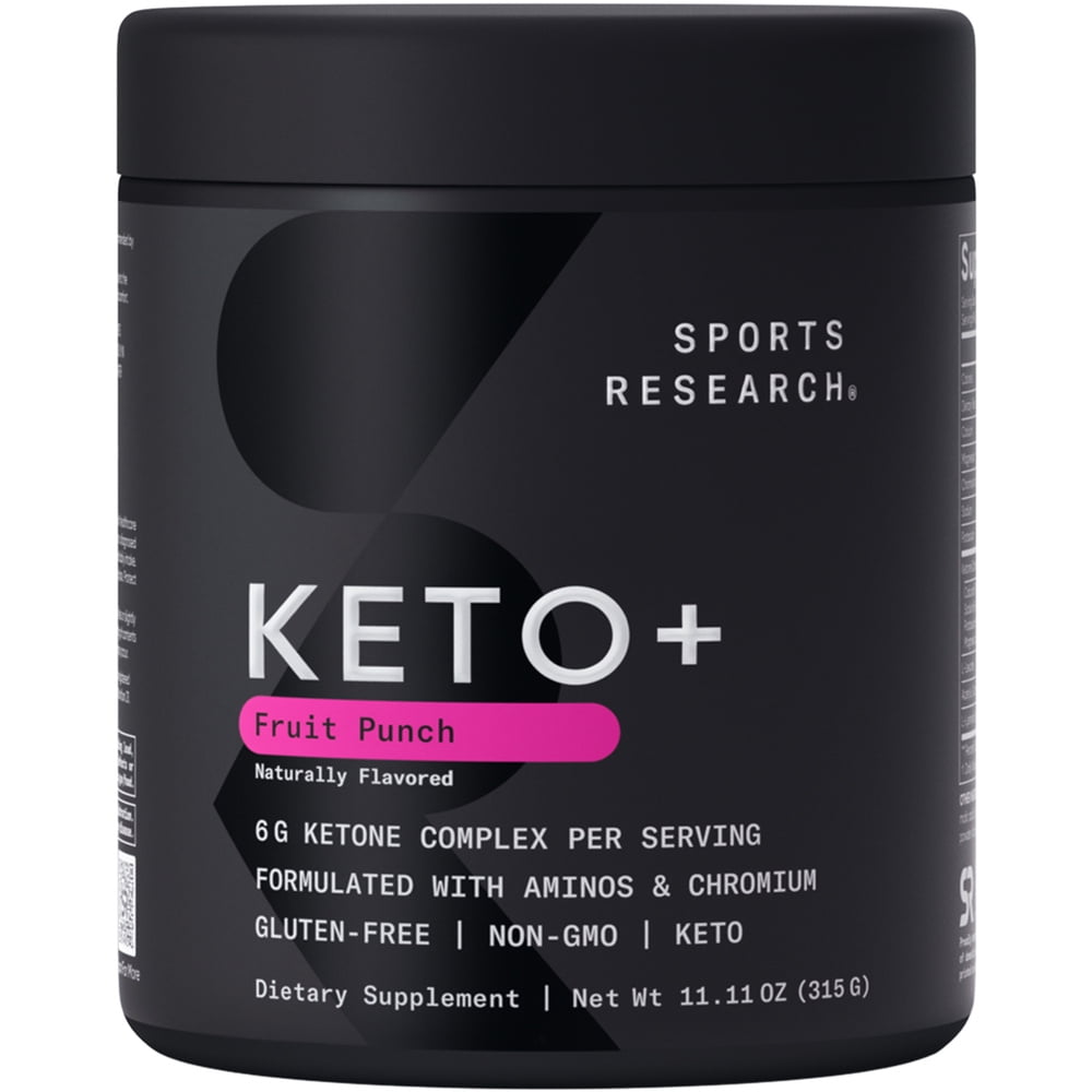 Sports Research® Keto + Exogenous Ketones w/goBHB®, Fruit Punch
