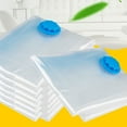 thumbnail image 2 of Flmtop Travel Vacuum Sealed Bag Clothes Transparent Compression Pouch Quilt Organizer, 2 of 10