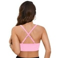 thumbnail image 5 of kamemir Bikini Tops for Women Large Bust Women's Binding Triangle Top(Pink,L), 5 of 6
