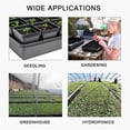 thumbnail image 3 of Paquete de 10 bandejas de cultivo de iniciación de semillas Microgreen para plántulas, siembra superficial, 3 of 4