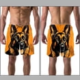 thumbnail image 3 of luoweisi Men's Beach Shorts Quick Dry Swim Trunks with Mesh Lining Sheepdog 2XL, 3 of 5