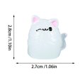 thumbnail image 2 of Glow in The Dark Halloween Decorations Cute Spooky Resin Kitty Figure for Indoor Home Desk Tiered Tray Small Halloween Decor Single Piece, 2 of 3