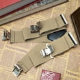 thumbnail image 5 of Buyless Fashion Mens 2 Pack Suspenders - 48" Elastic Adjustable Heavy Duty 2" Wide - X Back - 5116-2-Tan, 5 of 7