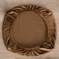 thumbnail image 2 of yuksok Soft Velvet Stretch Wedding Dining Room Chair Seat Cover Brown, 2 of 5