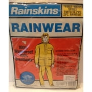 New Rainskins First Mate Series Rainwear 2 Pc Rain suit Large Blue