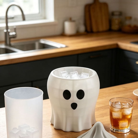 Halloween Decoration Indoor Outdoor Clearance Under $5.00! Thanksgiving Fall Decorations for Home, Halloween Ghost Ice Tray