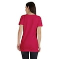 thumbnail image 4 of Inkmeso Long Length Notch Neck Top For Women Basic Cotton Tee Shirt w/ Pocket Patch Legging Top, 4 of 7