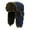 Dark Blue, variant on Winter Ski Hat for Men Women Double-Layer Faux Thicken Fleece Trapper Hat with Ear Flaps, Windproof Waterproof Russian Hats
