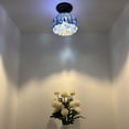 thumbnail image 2 of Enjoy Décor Lamps 8-Inch Tiffany Style 1-Light Bronze Flush Mount Light with Stained Glass Bowl, 2 of 5