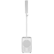 RCF Evox J8-W Active Two Way Portable White Array with Protective Subwoofer Cover Package