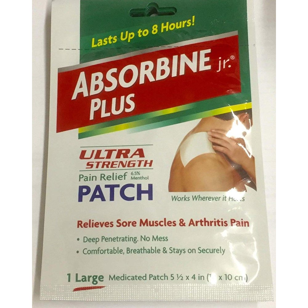 Absorbine Jr Ultra Strength Pain Relief Patch Lg