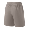 thumbnail image 5 of CQONEPT Mens Athletic Shorts Big and Tall Gym Pocket Shorts Quick Dry Lightweight Workout Basketball Drawstring Tennis Pant Khaki XL, 5 of 6