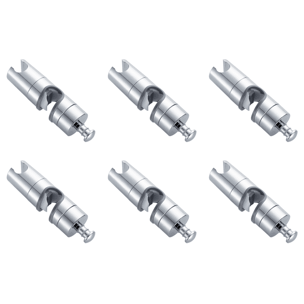 6uds. Soporte para cabezal de ducha, soporte de ducha ajustable de 18-25mm para baño (gris)