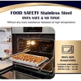 thumbnail image 4 of 4Pcs Baking Sheet with Rack Set (16 Inch), Joyfair Stainless Steel Oven Baking Pan Tray & Cooling Racks for Cookie/Jelly Roll/Bacon/Meat, Healthy & Commercial Metal, Rust-Free & Dishwasher Safe, 4 of 7