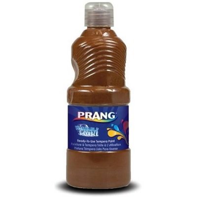 Prang Ready-to-Use Washable Tempera Paint, 32 oz Bottle, Brown (10908)