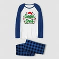 thumbnail image 3 of White And Blue Plaid Cousin Crew Matching Christmas Pajamas With Dog, Two-pieces, Size NB-Men 6XL, 3 of 7