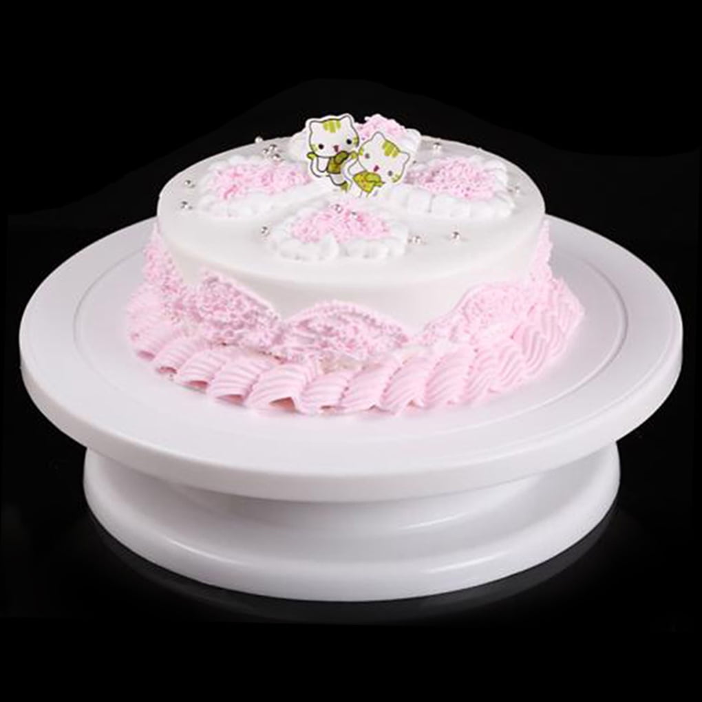 Plastic Cake Decorating Turntable Revolving Rotating Table Round