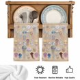 thumbnail image 5 of Ocean Jellyfish Kitchen Towels Set of 1, Vintage Colorful Coastal Animal Brown Absorbent Dish Towels for Kitchen, Microfiber Hand Towel, Quick Drying Tea Towel for Cleaning Decorative Dishcloths, 5 of 7